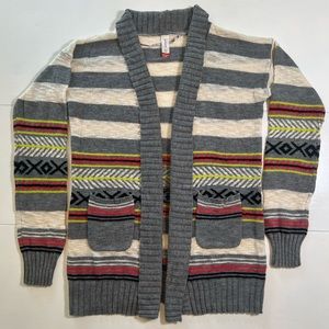 No Boundaries Gray & Neon Sweater XXL